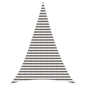 vidaXL Voile d'ombre 4 x 5 x 5 m HDPE Triangulaire Gris clair et blanc