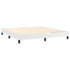 vidaXL Sommier à lattes de lit avec matelas Blanc 160x200cm Similicuir