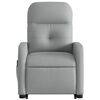 vidaXL Fauteuil inclinable de massage &eacute;lectrique Gris clair Tissu