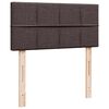 vidaXL Sommier &agrave; lattes de lit avec matelas Marron fonc&eacute; 90x200 cm