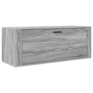 vidaXL Armoire &agrave; chaussures murale Sonoma gris 100x35x38 cm