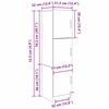 vidaXL Haut Armoire Bois ancien 31.5 x 32 x 122.5 cm