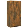 vidaXL Armoire de salle de bain murale Ch&ecirc;ne fum&eacute; 32x20x67 cm
