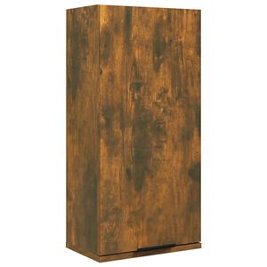 vidaXL Armoire de salle de bain murale Ch&ecirc;ne fum&eacute; 32x20x67 cm