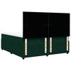 vidaXL Sommier &agrave; lattes de lit et matelas Vert fonc&eacute; 180x200cm Velours