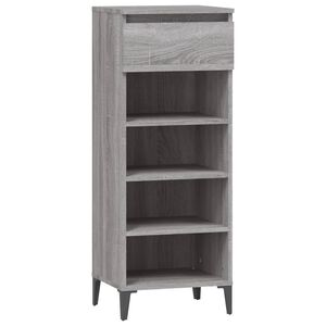 vidaXL &Eacute;tag&egrave;re &agrave; chaussures Sonoma gris 40x36x105 cm Bois ing&eacute;nierie