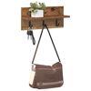 vidaXL Porte-manteau mural Montage mural Bois ancien 40 x 10,5 x 18 cm