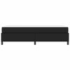 vidaXL Cadre de lit avec matelas Noir 90 x 200 cm tissu