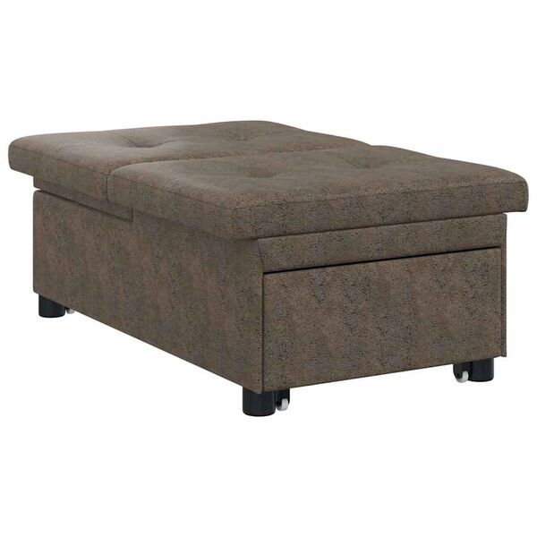 vidaXL Canap&eacute;-Lit Gris fonc&eacute; 194 x 67 x 82 cm Tissu Huahua