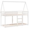 vidaXL Lit superpos&eacute; sans matelas blanc 90x200 cm bois de pin massif