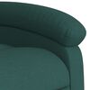 vidaXL Fauteuil inclinable vert foncé tissu