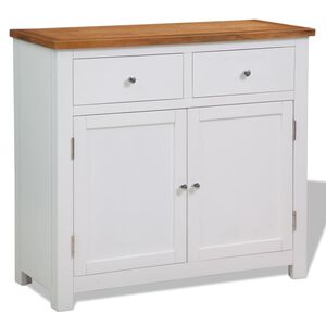 vidaXL Buffet 90x33,5x83 cm Bois de ch&ecirc;ne massif