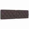 vidaXL Lit avec matelas marron fonc&eacute; 180x200 cm tissu