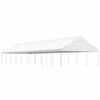 vidaXL Belv&eacute;d&egrave;re avec toit blanc 20,07x5,88x3,75 m poly&eacute;thyl&egrave;ne