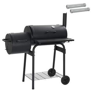 vidaXL Grill ext&eacute;rieur 103 x 60 x 113 cm Acier Noir