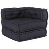 vidaXL Canap&eacute; modulaire 3 pcs Anthracite tissu