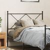 vidaXL T&ecirc;te de lit m&eacute;tal noir 100 cm