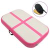 vidaXL Tapis gonflable de gymnastique avec pompe 60x100x10 cm PVC Rose
