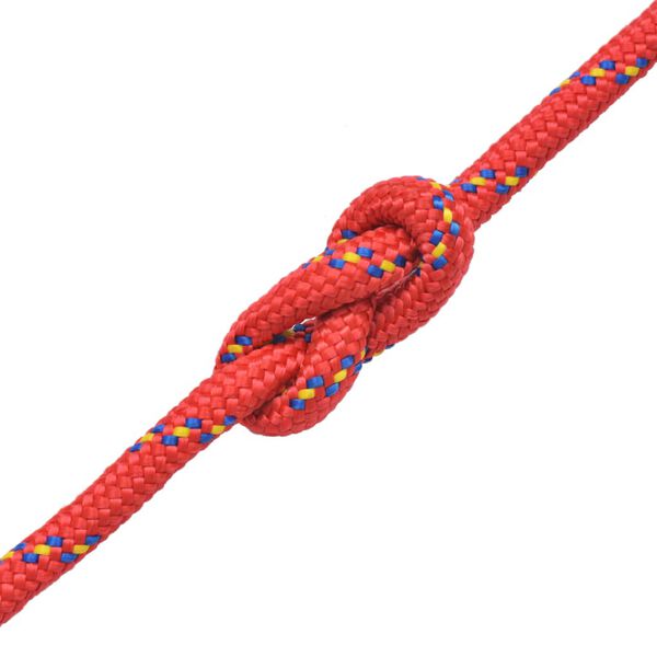vidaXL Corde de bateau Polypropyl&egrave;ne 14 mm 250 m Rouge
