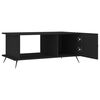 vidaXL Table basse noir 90x50x40 cm bois d'ing&eacute;nierie