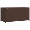 vidaXL Boîte de rangement de jardin marron 120x50x60 cm résine tressée