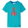 vidaXL T-shirt pour enfants avec manches courtes menthe fonc&eacute; 140