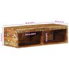 VidaXL Meuble TV mural 60x30x19 cm bois massif de récupération