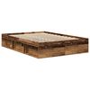 vidaXL Cadre de lit sans matelas ch&ecirc;ne fum&eacute; 120x200 cm