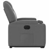 vidaXL Fauteuil inclinable &eacute;lectrique gris fonc&eacute; tissu