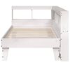 vidaXL Lit biblioth&egrave;que sans matelas blanc 90x190cm bois de pin massif