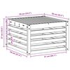 vidaXL Table de jardin Bois d'Acacia Massif Naturel 59 x 59 x 37 cm