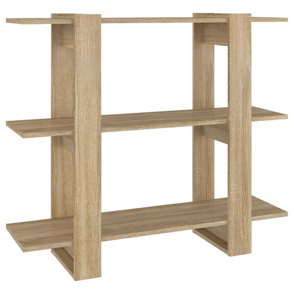 vidaXL Biblioth&egrave;que/S&eacute;parateur de pi&egrave;ce Ch&ecirc;ne Sonoma 100x30x87 cm