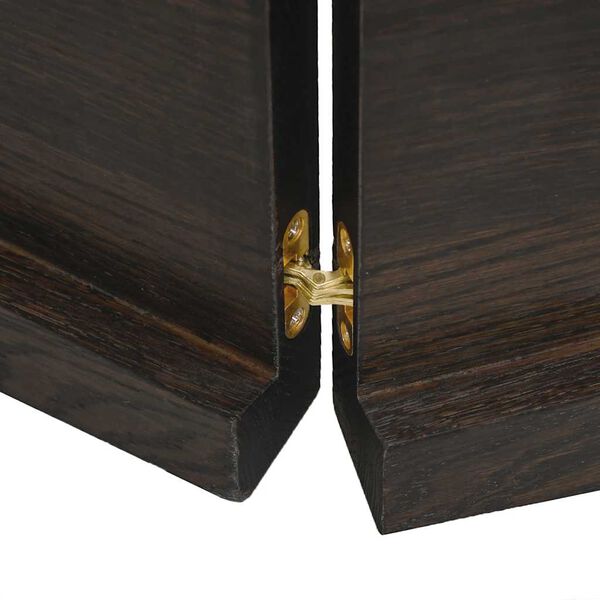 vidaXL Dessus de table bois massif trait&eacute; bordure assortie