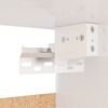 vidaXL Garde-robe blanc brillant 70x32,5x35 cm bois d'ing&eacute;nierie