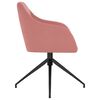 vidaXL Chaises &agrave; manger lot de 2 Rose Velours