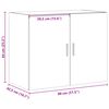 vidaXL Armoire murale gris b&eacute;ton 80x42,5x64 cm bois d'ing&eacute;nierie