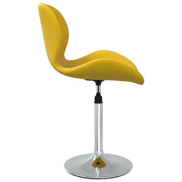 vidaXL Tabouret de bar Jaune moutarde Velours