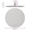 vidaXL Pomme de douche pluie acier inoxydable 304 20 cm ronde