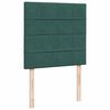 vidaXL Sommier &agrave; lattes de lit avec matelas Vert fonc&eacute; 100x200 cm