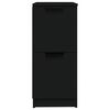 vidaXL Buffets 2 pcs noir 30x30x70 cm bois d'ing&eacute;nierie