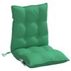 vidaXL Coussins de chaise &agrave; dossier bas lot de 4 vert tissu oxford