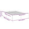 vidaXL Cadre de lit sans matelas sonoma gris 120x200 cm