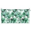 vidaXL Coussin de banc de jardin motif de feuilles 120x50x4 cm