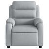 vidaXL Fauteuil inclinable en tissu gris clair