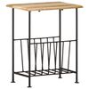 vidaXL Porte-revues 40x30x50 cm Bois de manguier solide et acier