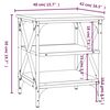 vidaXL Tables d'appoint 2 pcs Ch&ecirc;ne sonoma 40x42x50 cm Bois ing&eacute;nierie