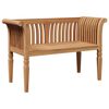 vidaXL banc Marron 127,5 x 52 x 80 cm Bois de teck massif