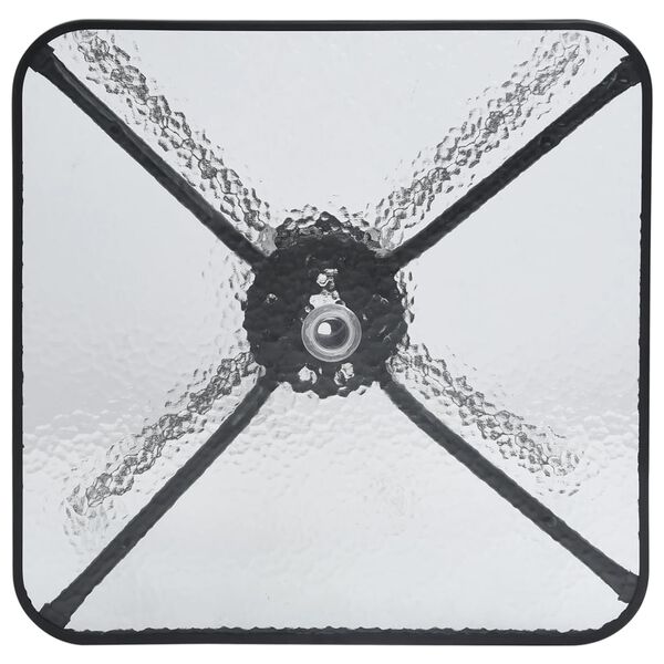 vidaXL Table de jardin Noir 70x70x70 cm Acier