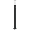 vidaXL Borne lumineuse avec d&eacute;tecteur 110 cm Noir IP44