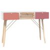vidaXL Table console avec tiroirs 105x30x75 cm bois d'ing&eacute;nierie